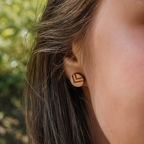 Clous d'oreilles en bois Indya