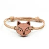 Bracelet en bois pour enfant renard