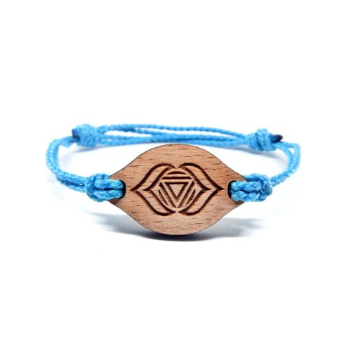 Bracelet en bois Chakra du 3eme oeil