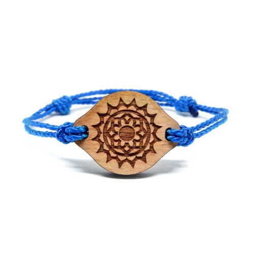 Bracelet en bois Chakra couronne