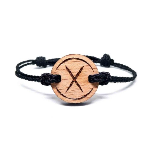 Bracelet en bois rune viking gebo
