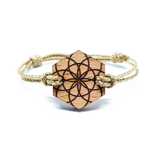 Bracelet en bois geometrique jomi