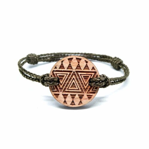 Bracelet en bois ethnique