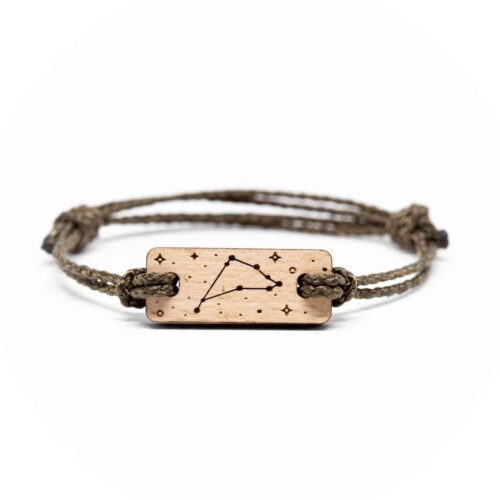 Bracelet en bois signe astrologique capricorne