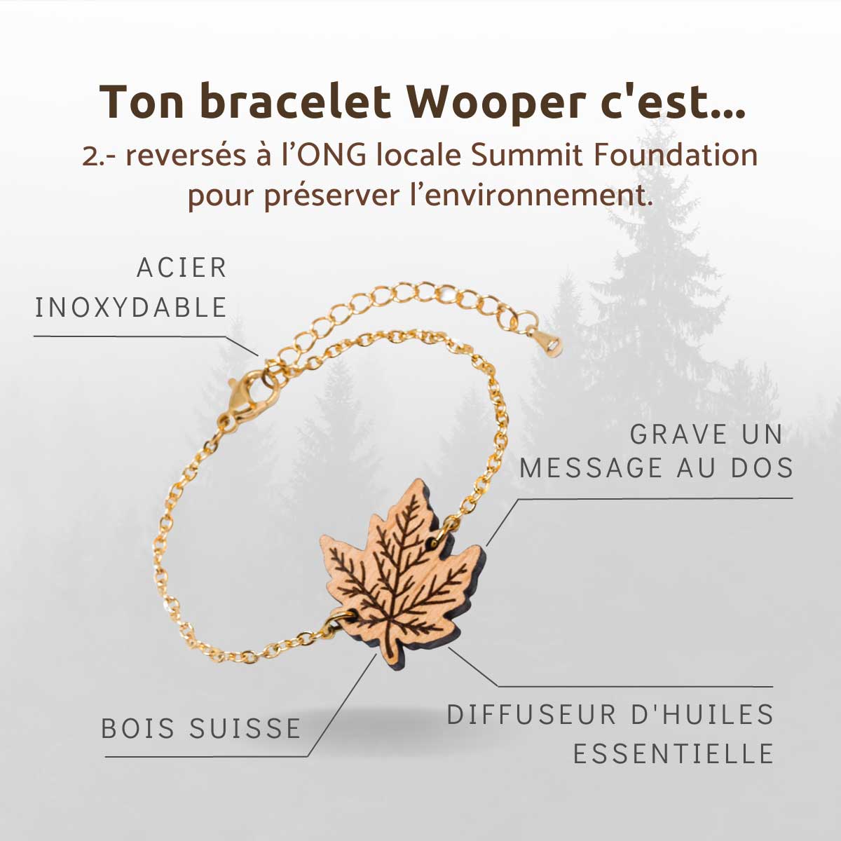 Avantages des bracelets en bois suisse avec chainette