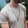 Collier en bois suisse pour homme Kryss au design moderne et masculin