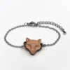 Bracelet en bois animal renard