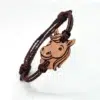 Bracelet en bois suisse Woopy le poney pour enfant