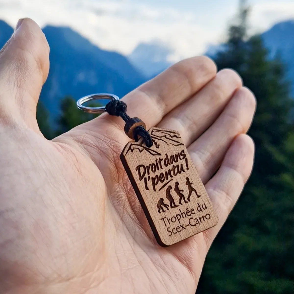 porte-clés prix souvenir pour la fameuse course de montagne du Trophée du Scex-Carro.