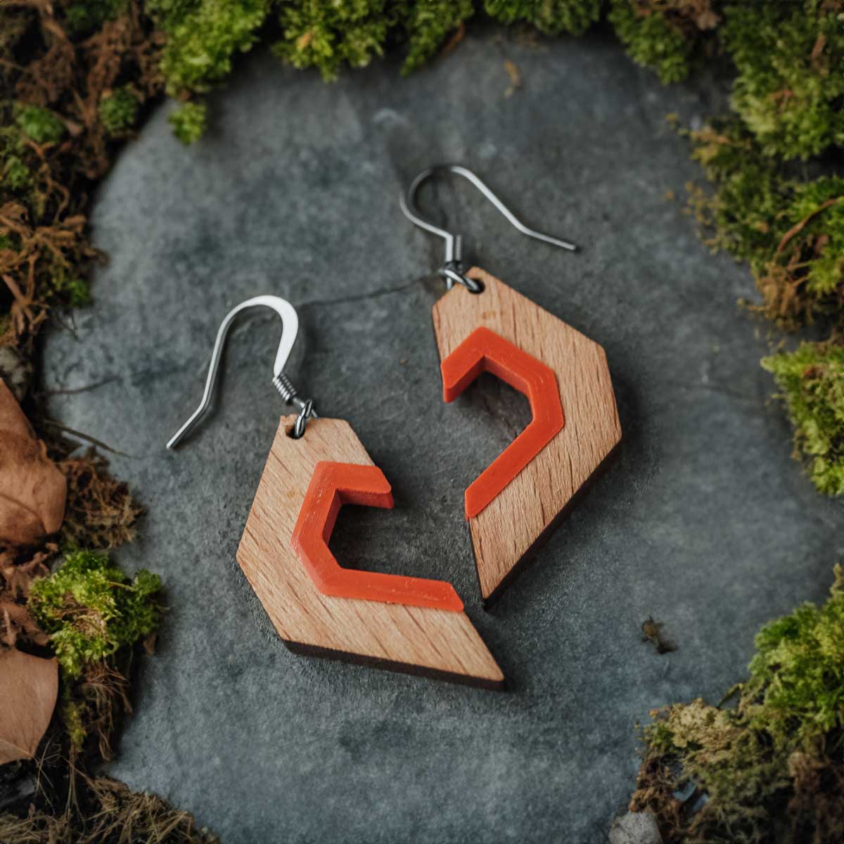 Boucles d'oreilles en bois Amara
