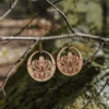 Boucles d'oreilles en bois Amaryn