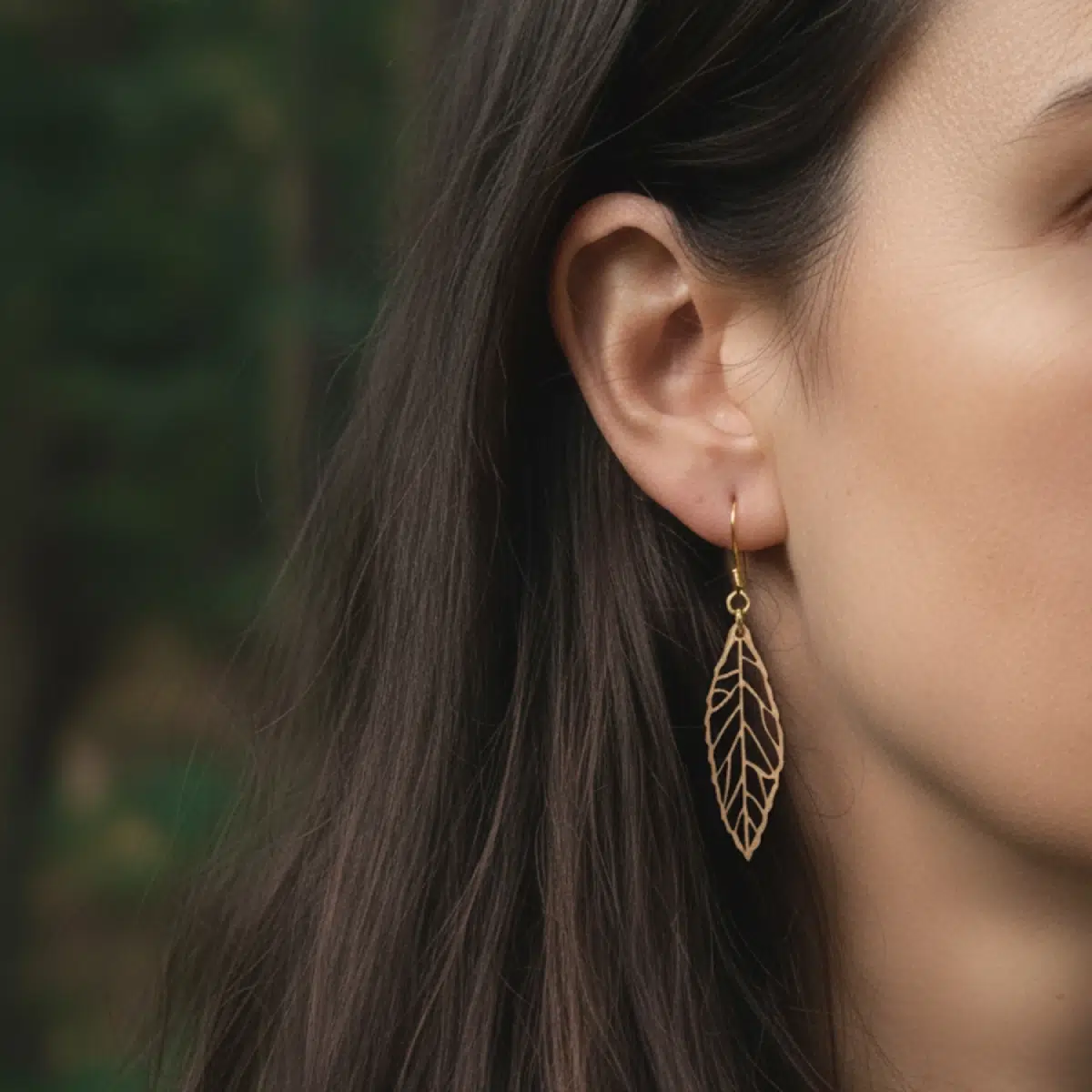 Boucles d'oreilles en bois Ekinox