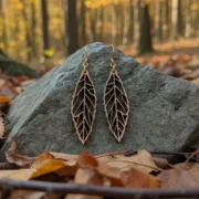 Boucles d'oreilles en bois Ekinox