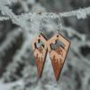Boucles d'oreilles en bois Lao