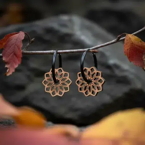 Boucles d'oreilles en bois Rosalya