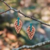 Boucles d'oreilles en bois Wild