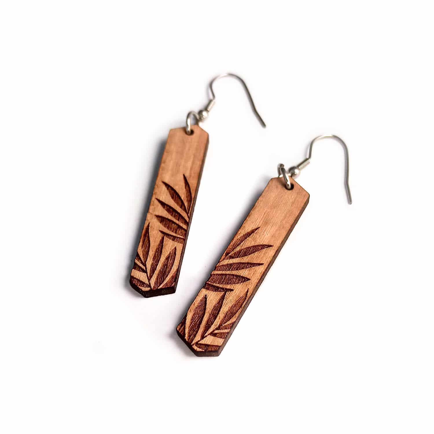 Boucles d'oreilles en bois Palma
