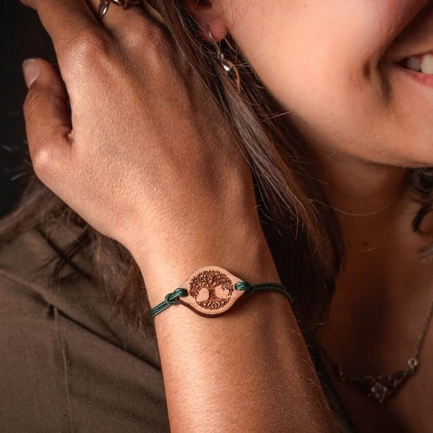 Bracelet en bois Arbre de Vie