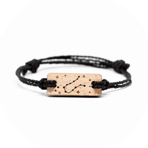 Bracelet en bois signe astrologique Gémeaux
