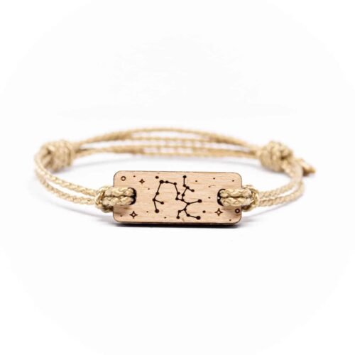 Bracelet en bois signe astrologique Sagittaire