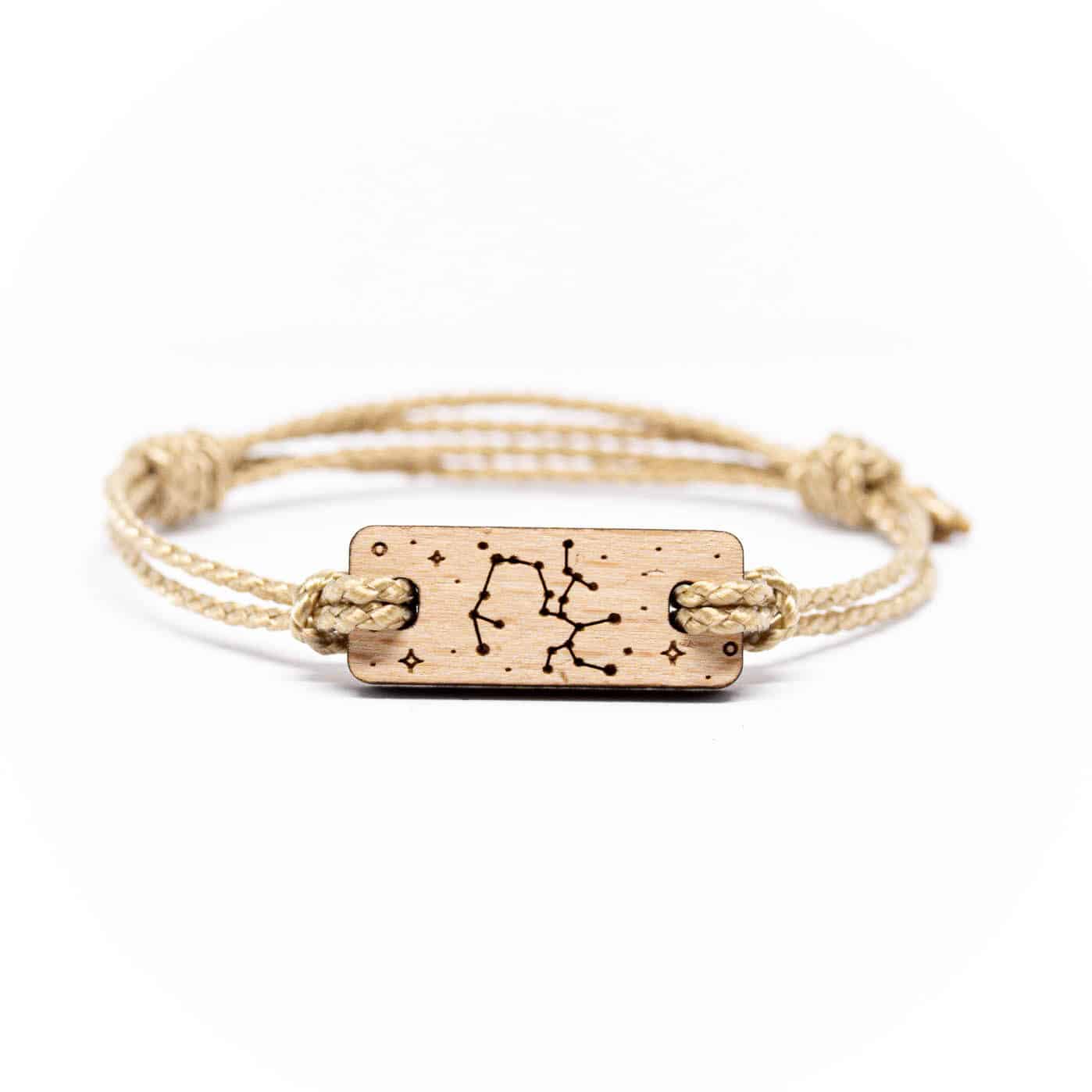 Bracelet en bois signe astrologique Sagittaire