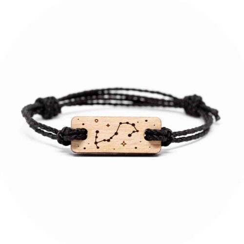 Bracelet en bois signe astrologique Scorpion