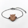 Bracelet en bois Hibou