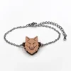 Bracelet en bois Loup