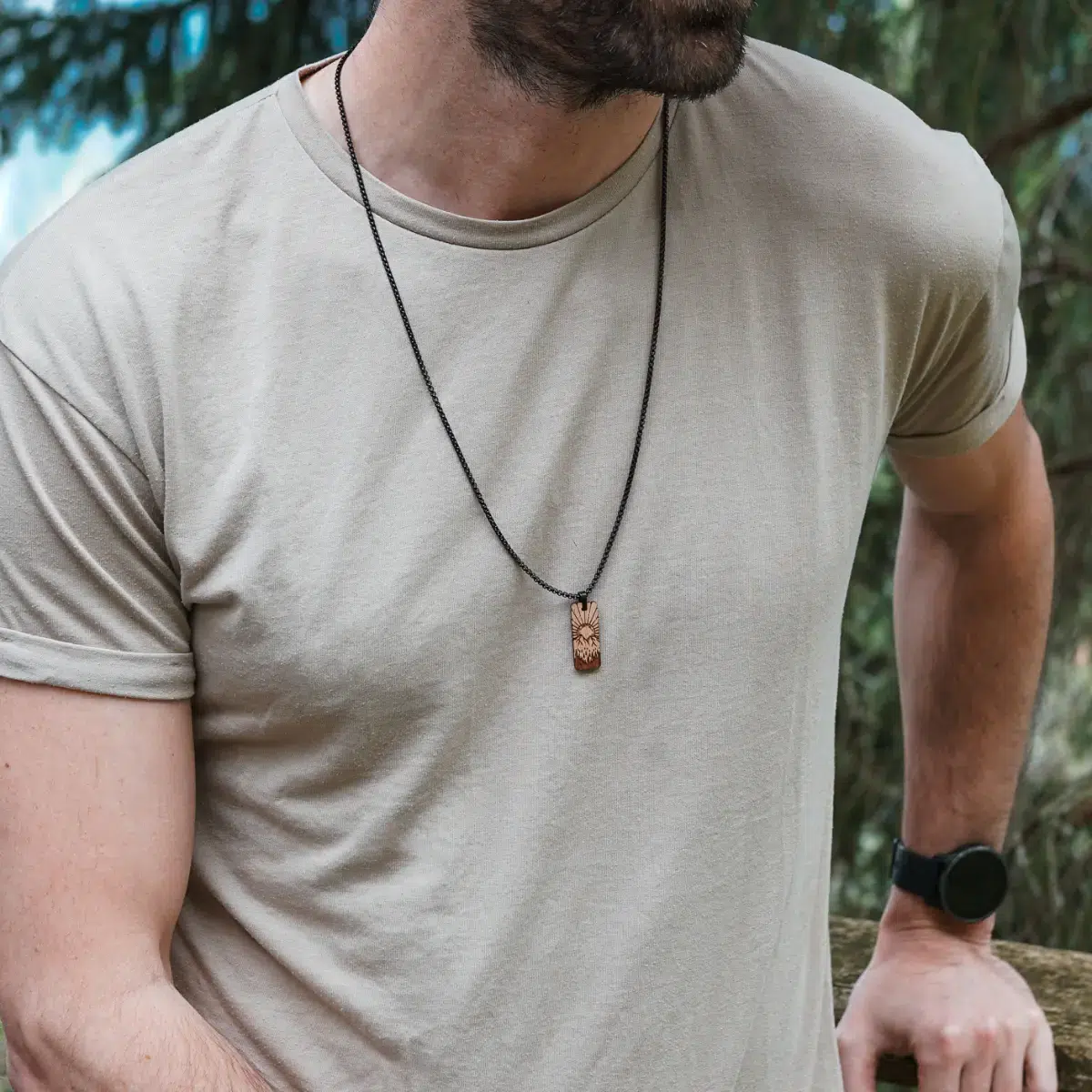 Collier en bois Sunny