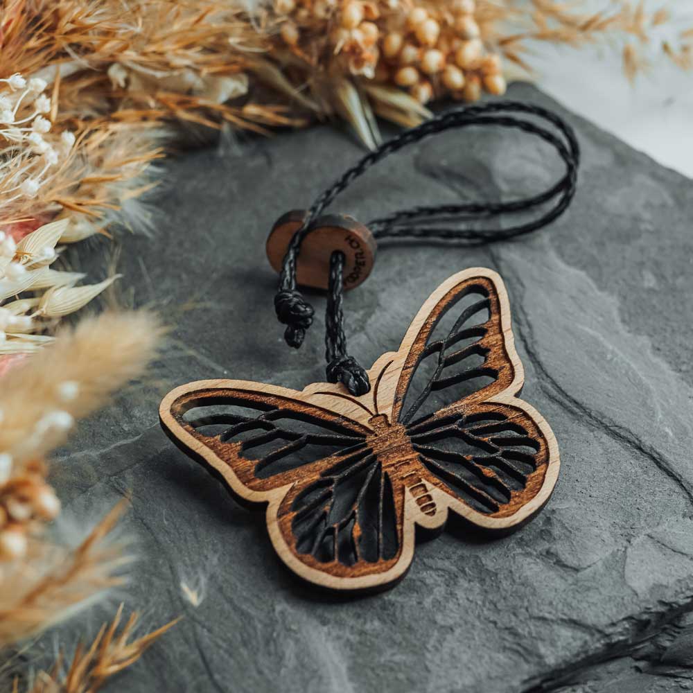 Diffuseur d'huiles essentielles en bois Papillon