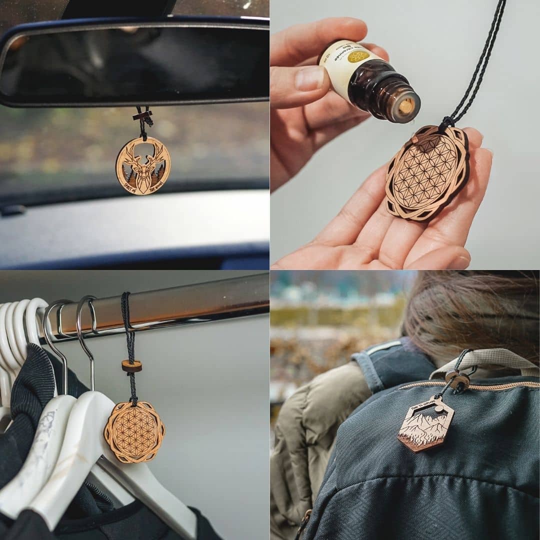 Diffuseur d'huiles essentielles en bois Time to explore