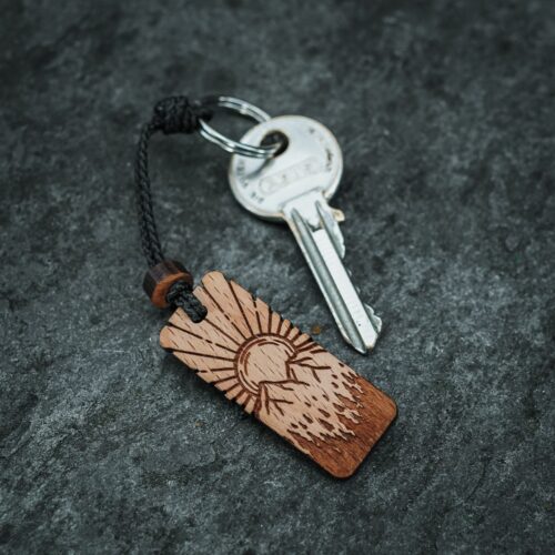 Porte-clés en bois Sunny