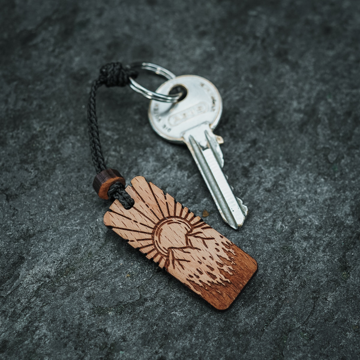 Porte-clés en bois Sunny