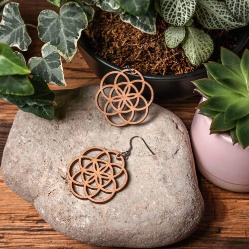 Boucles d'oreilles en bois Fiora
