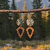 Boucles d'oreilles en bois Peaks