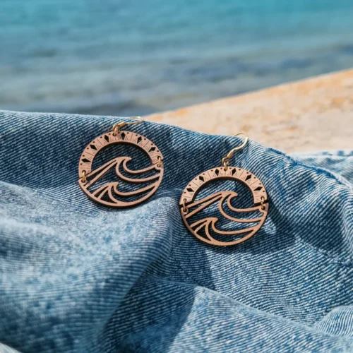 Boucles d'oreilles en bois Vag