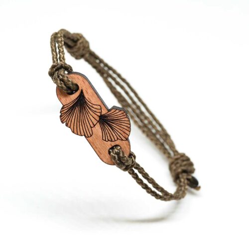 Bracelet en bois Ginkgo