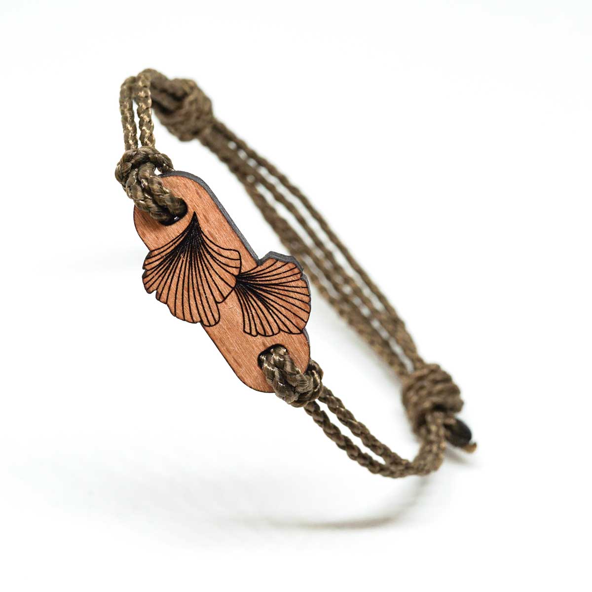 Bracelet en bois Ginkgo