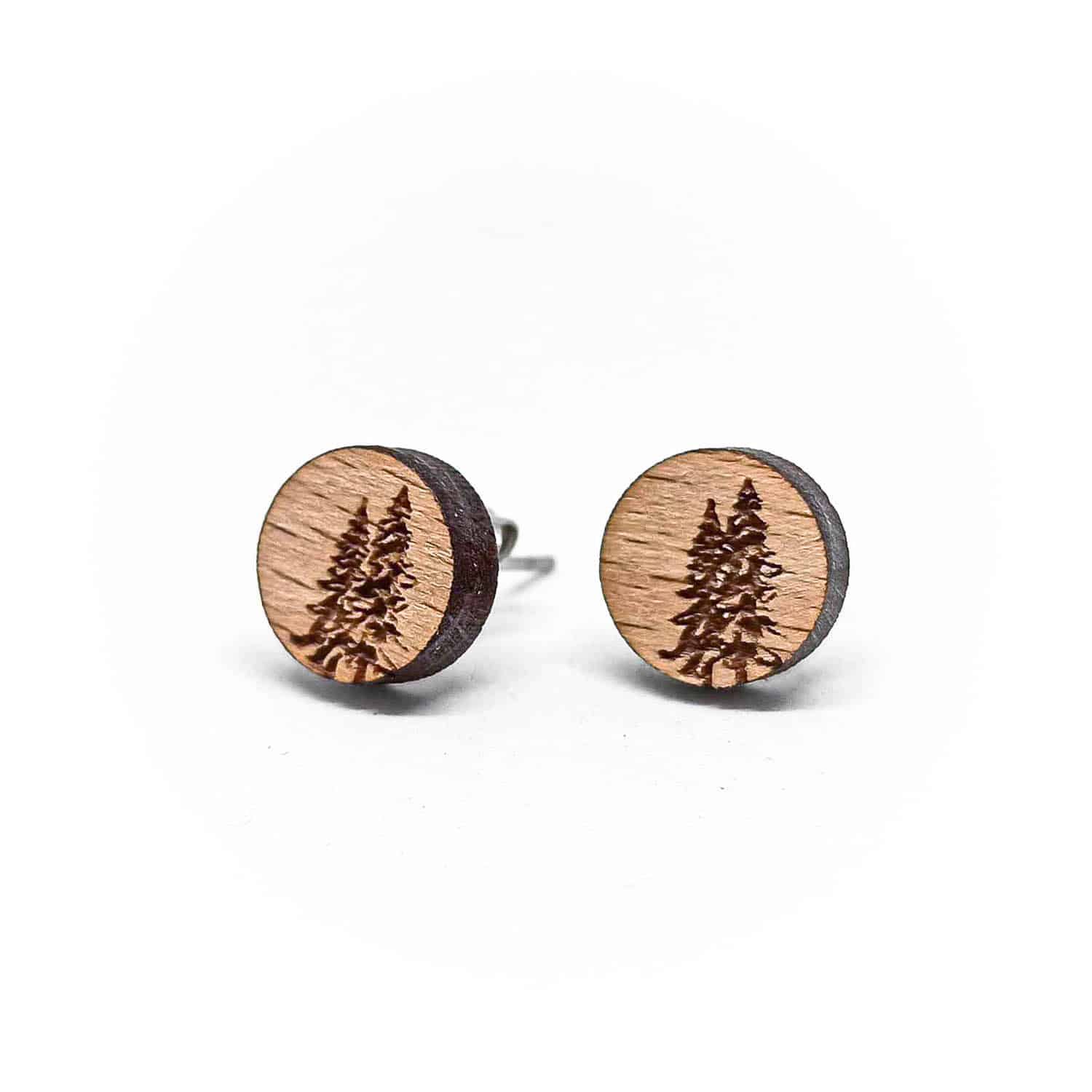 Clous d'oreilles en bois Pinver